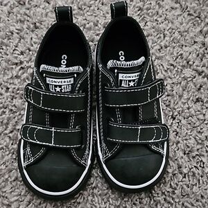 Black toddler converse shoes